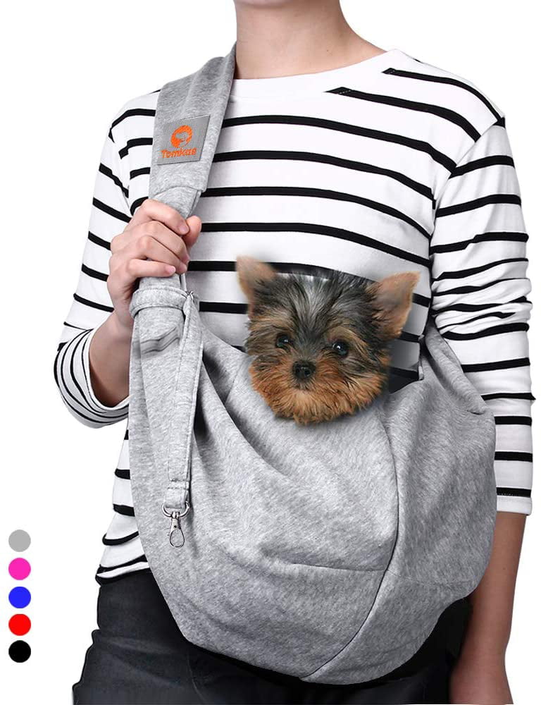 TOMKAS Small Dog/Cat Carrier Sling Hands Free Pet Puppy Outdoor Travel Bag Tote