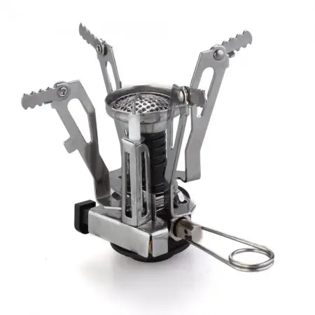 Outdoor Hiking Picnic Camping Gas Burner Stainless Steel Portable Stove