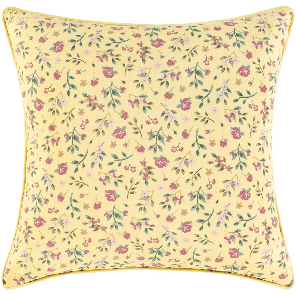 Artistic Weavers Rawle Shabby Chic Floral 20 inch Throw Pillow