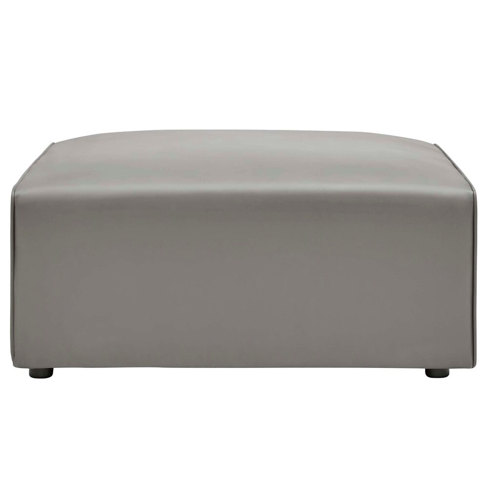 Mingle Performance Vegan Leather Ottoman