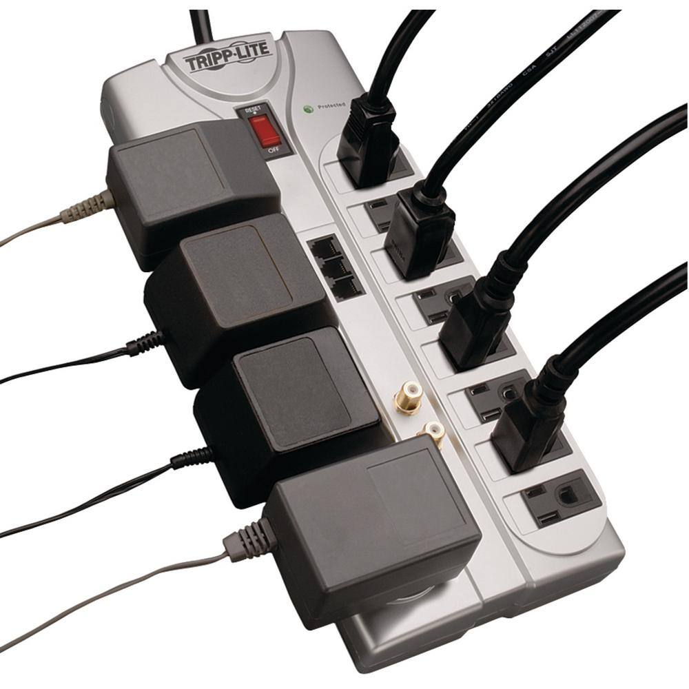 Tripp Lite 12-Outlet Surge Protector TLP1208TELTV