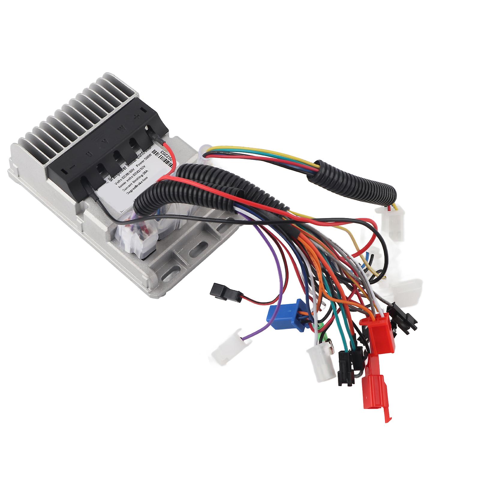 48v60v Universal 500w Cast Aluminum Shell Alarm Cruising Scooter Brushless Controller Electric Bike Accessory