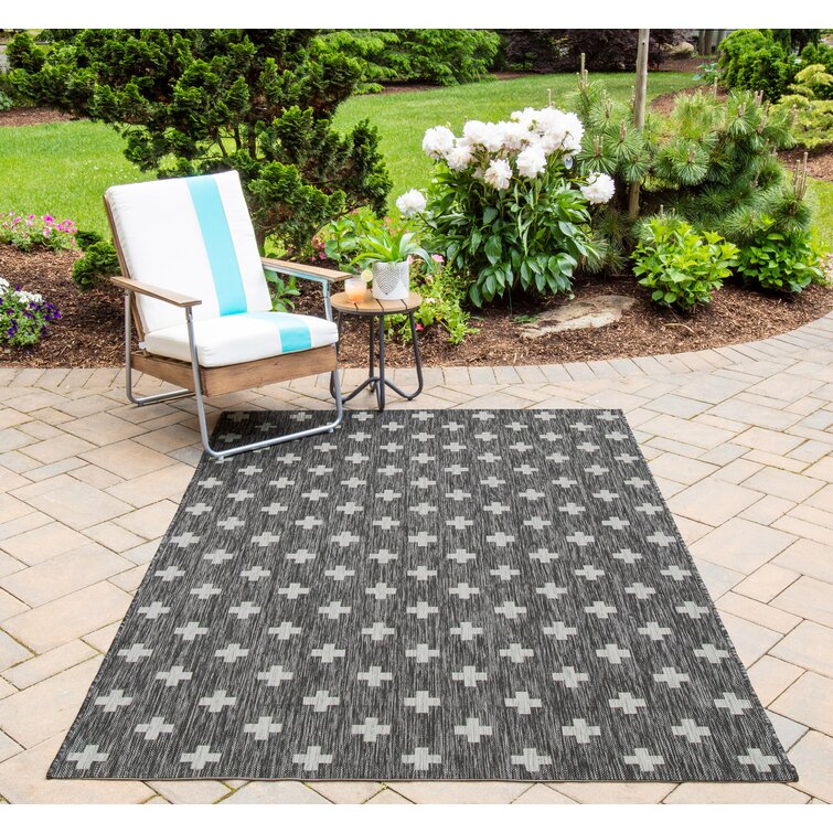 Umbria Charcoal Indoor/Outdoor Rug