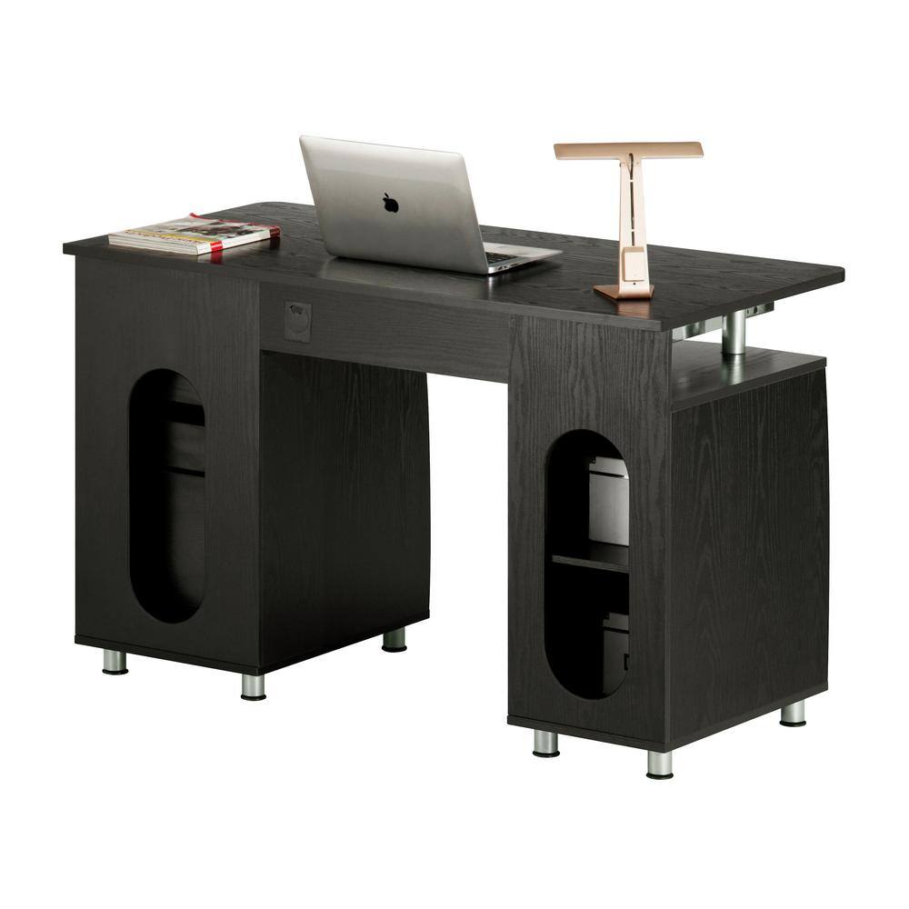 TECHNI MOBILI 47.5 in. W Complete Workstation Computer Desk with Storage Espresso RTA-4985D-ES18