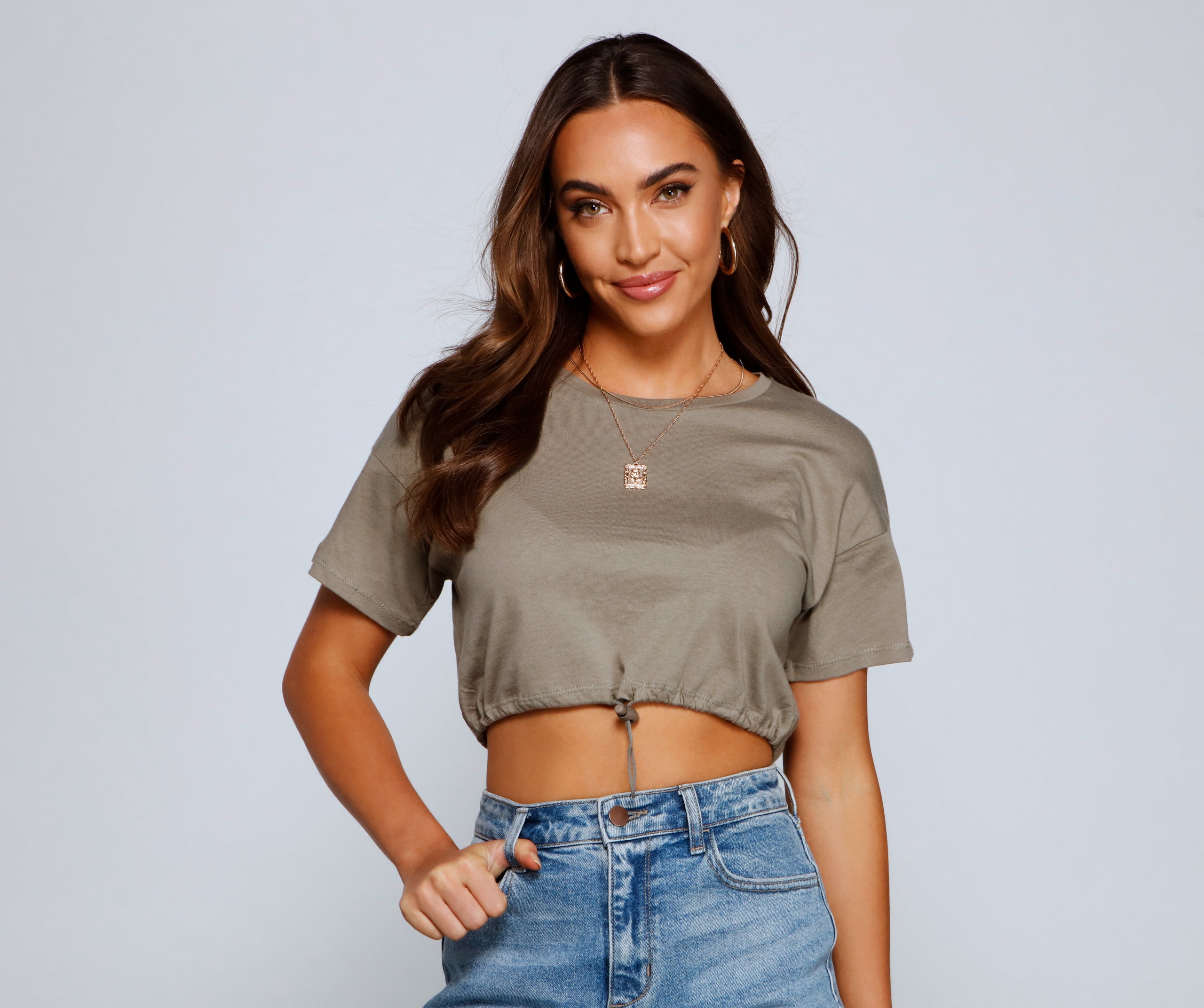 Cinched And Chic Crop Top