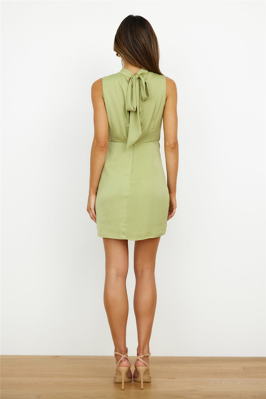 After Party 'Fit Mini Dress Green