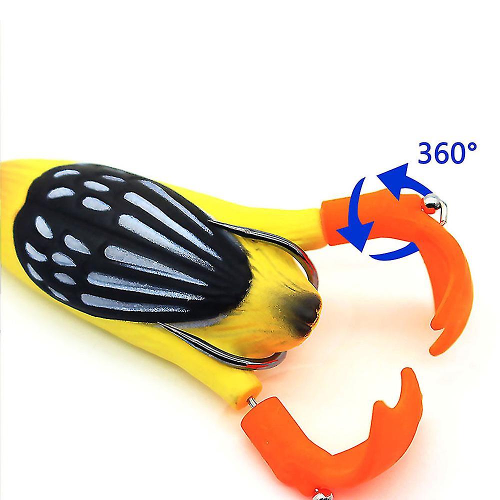 3d Duck Topwater Fishing Lure Plopping And Splashing Feet Soft Fishing Tackle