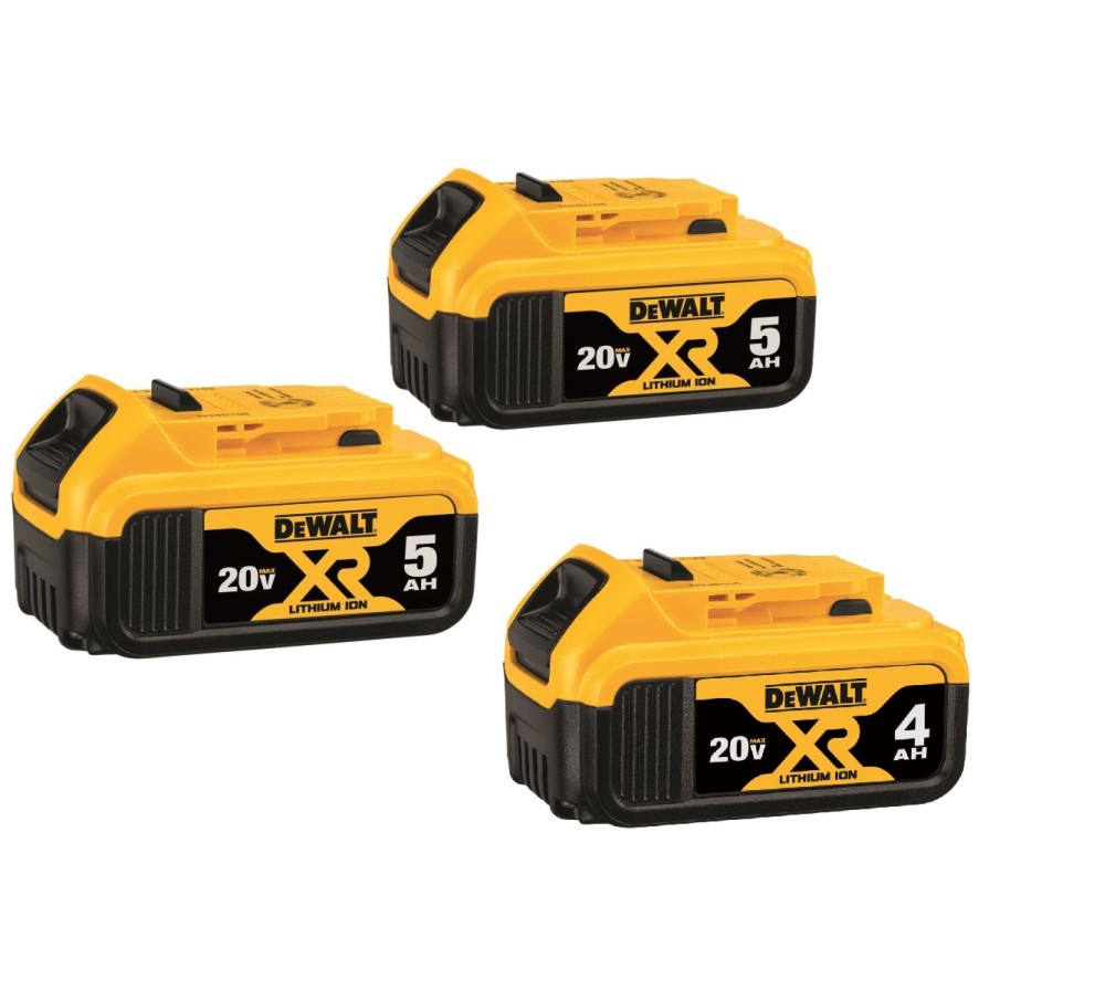 DEWALT 20V MAX Premium XR 3pk Battery Bundle ;