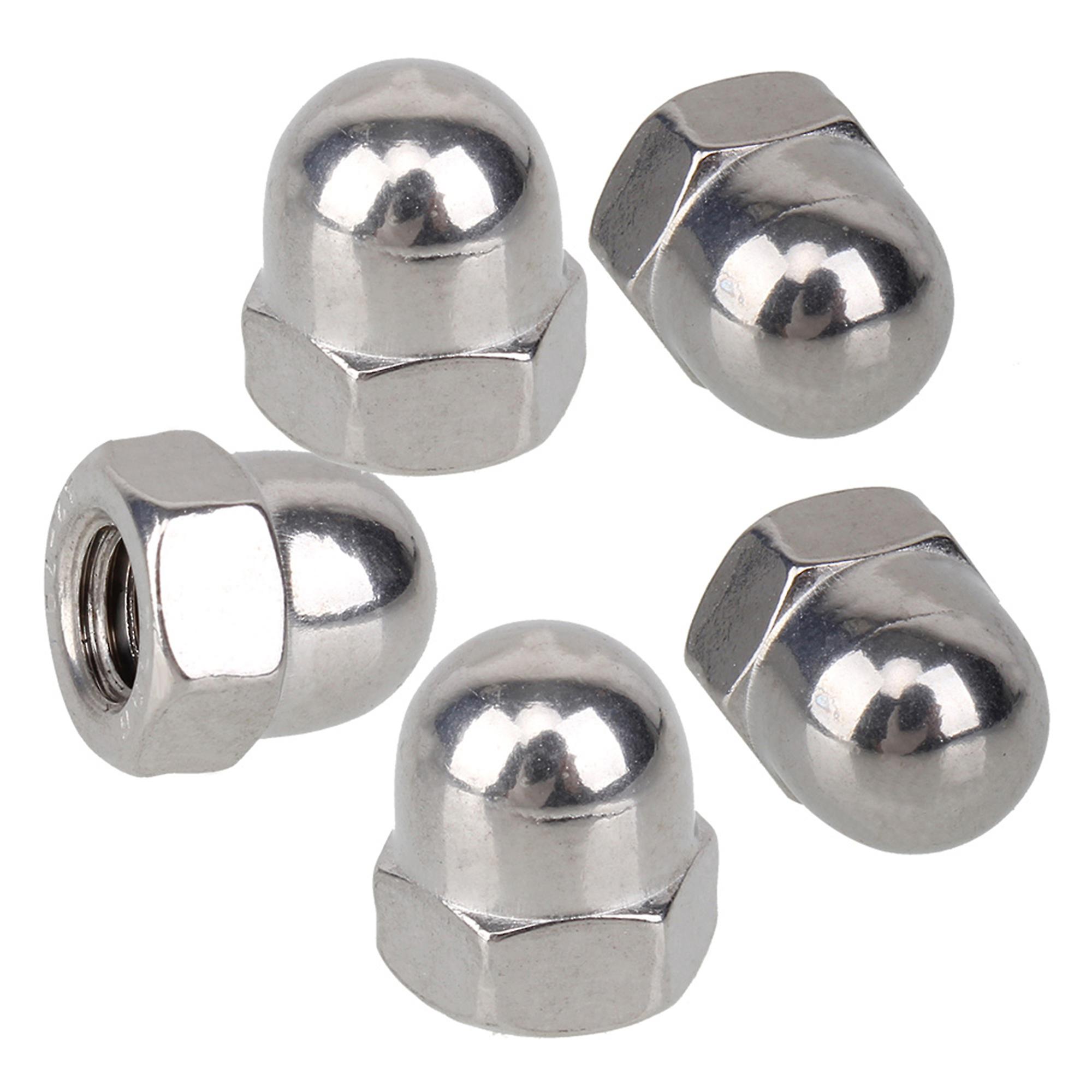 M6 Thread Dia Dome Head 304 Stainless Steel Cap Acorn Hex Nuts