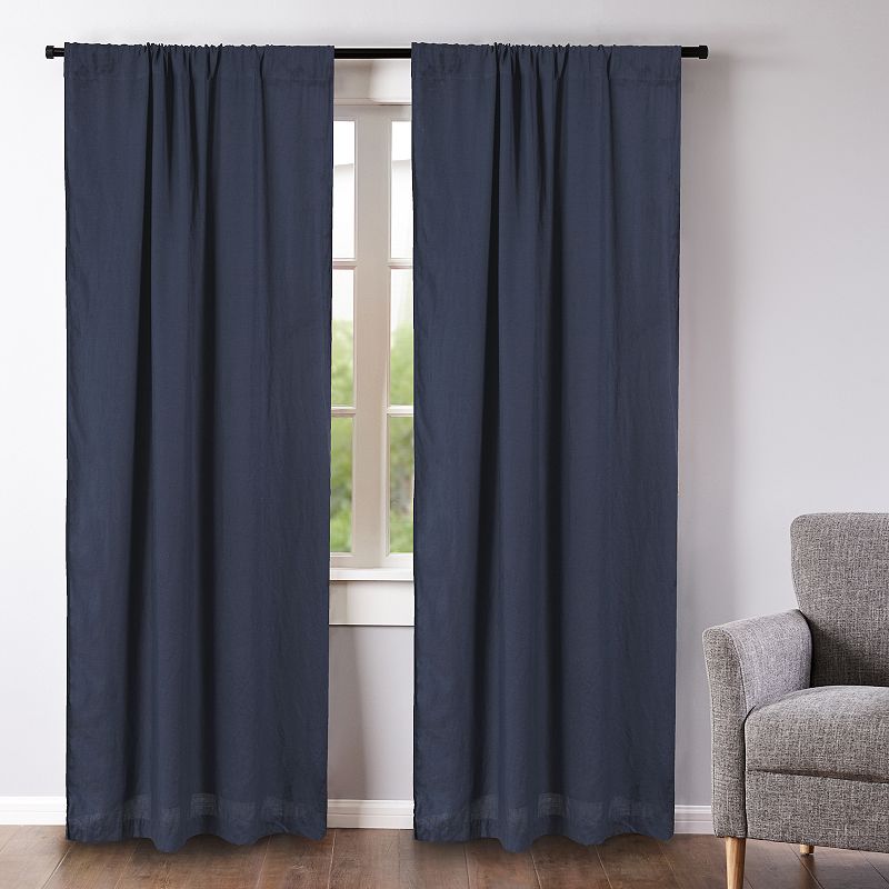 Levtex Home 2-panel Washed Linen Window Curtain Set