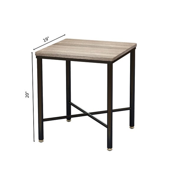 Corvus Belmont 19-inch Square Modern Wood Side Table