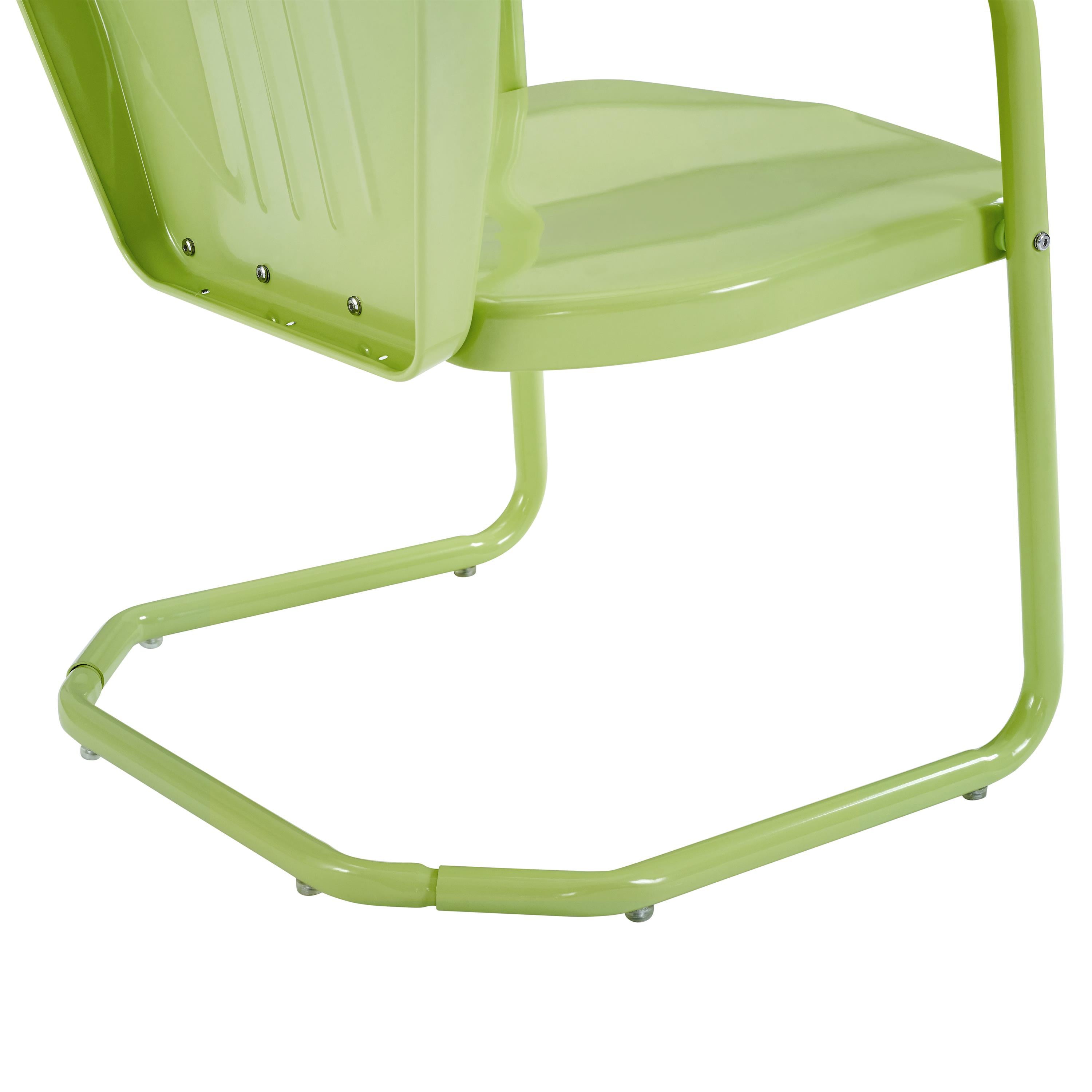 Crosley Furniture Griffith Outdoor Dining Chair - Metal - Has Arms - Key Lime