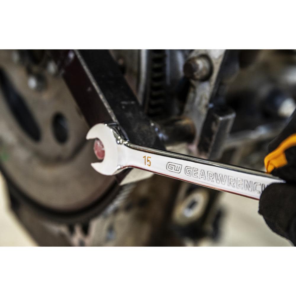 18mm 90T 12 Point Ratcheting Combination Wrench ;