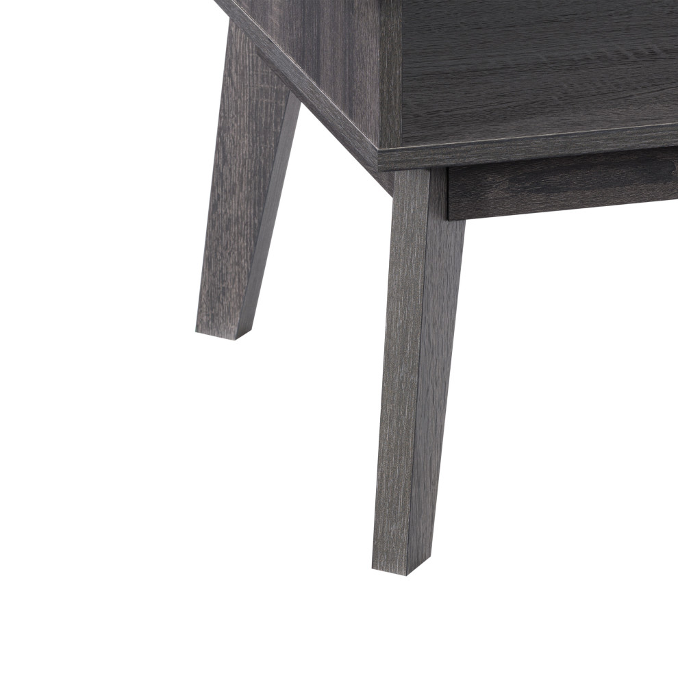 CorLiving Hollywood Side Table in Gray   Midcentury   Side Tables And End Tables   by CorLiving Distribution LLC  Houzz