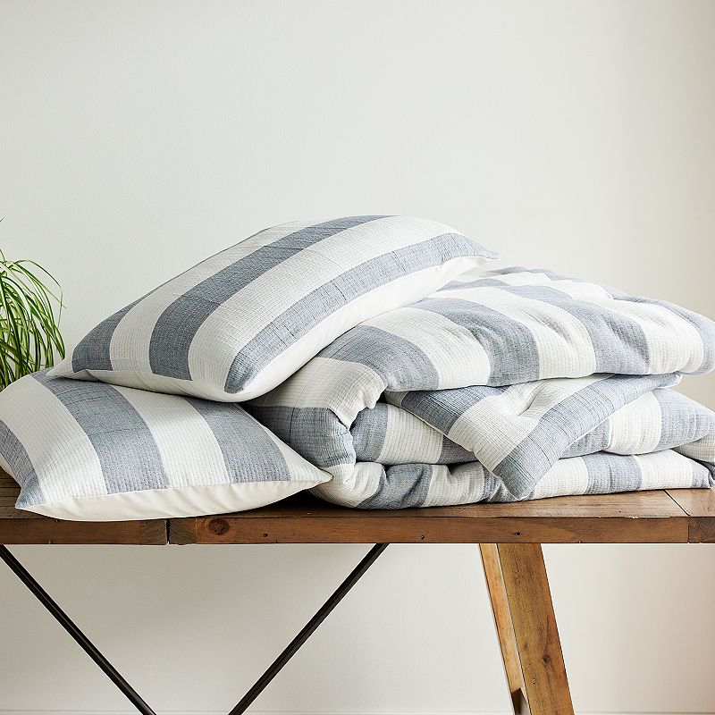 Sonoma Goods For Life? Stillwater Gauze Stripe Duvet Cover Set with Shams