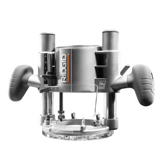 RIDGID 11 Amp 2 HP 12 in. Heavy-Duty Fixed and Plunge Base Corded Router R29303N