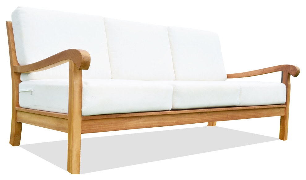 Nain Large Lounge Sofa   Contemporary   Outdoor Sofas   by Teak Deals  Houzz