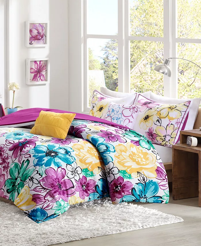 Intelligent Design Olivia Reversible 4-Pc. Comforter Set， Twin Twin XL