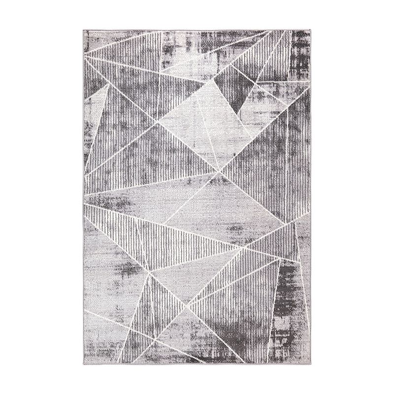 World Rug Gallery Invigorate Sleek Modern Geometric Area Rug