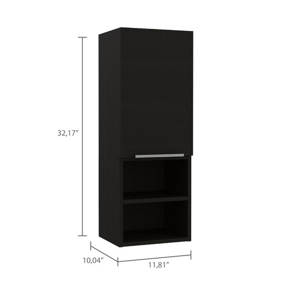 Kingston Rectangle 2 Shelf Medicine Cabinet Black ...