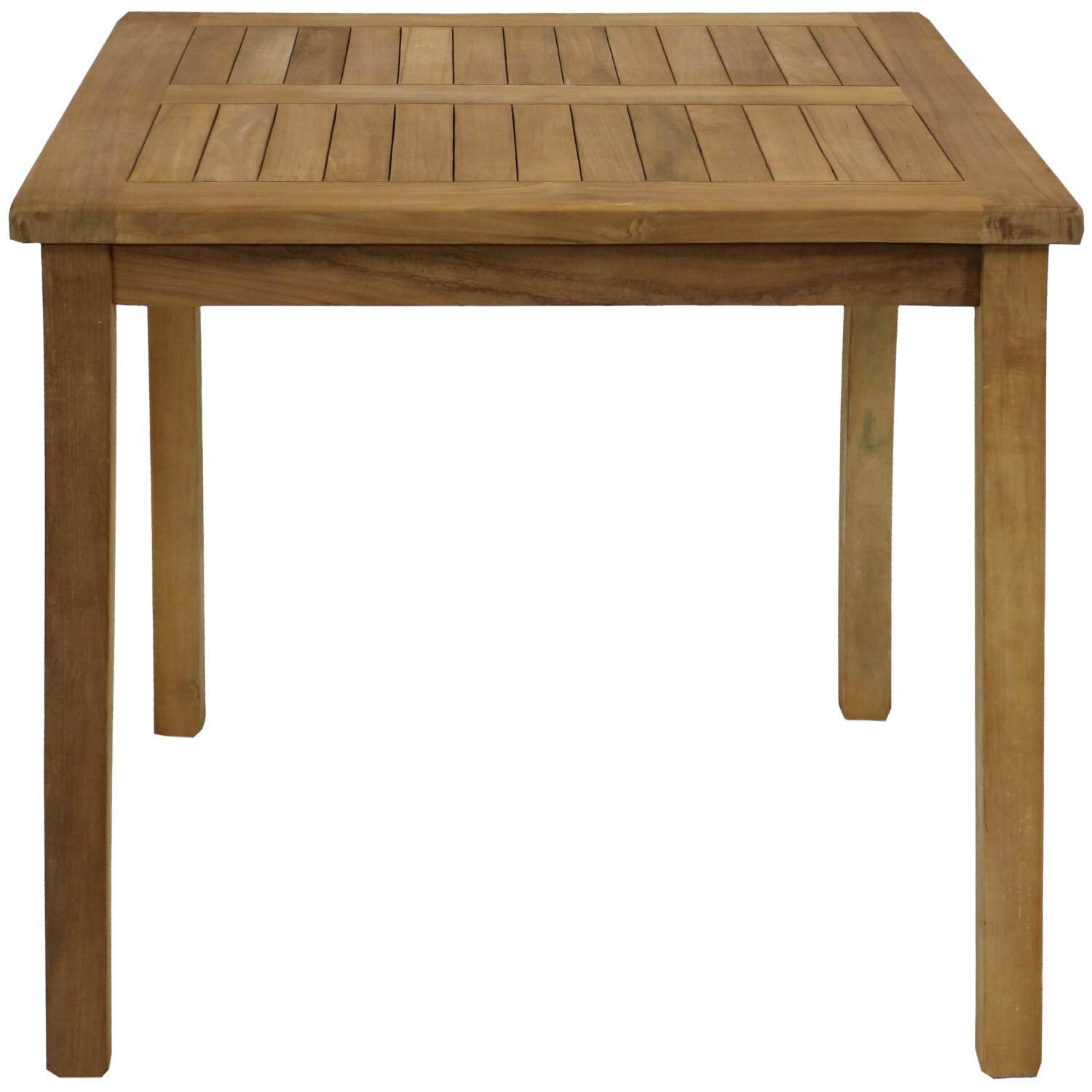 Ultimate Patio 32-Inch Teak Square Outdoor Dining Table