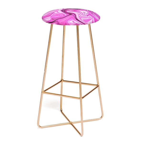 Lisa Argyropoulos Marbled Frenzy Glamour Bar Stool