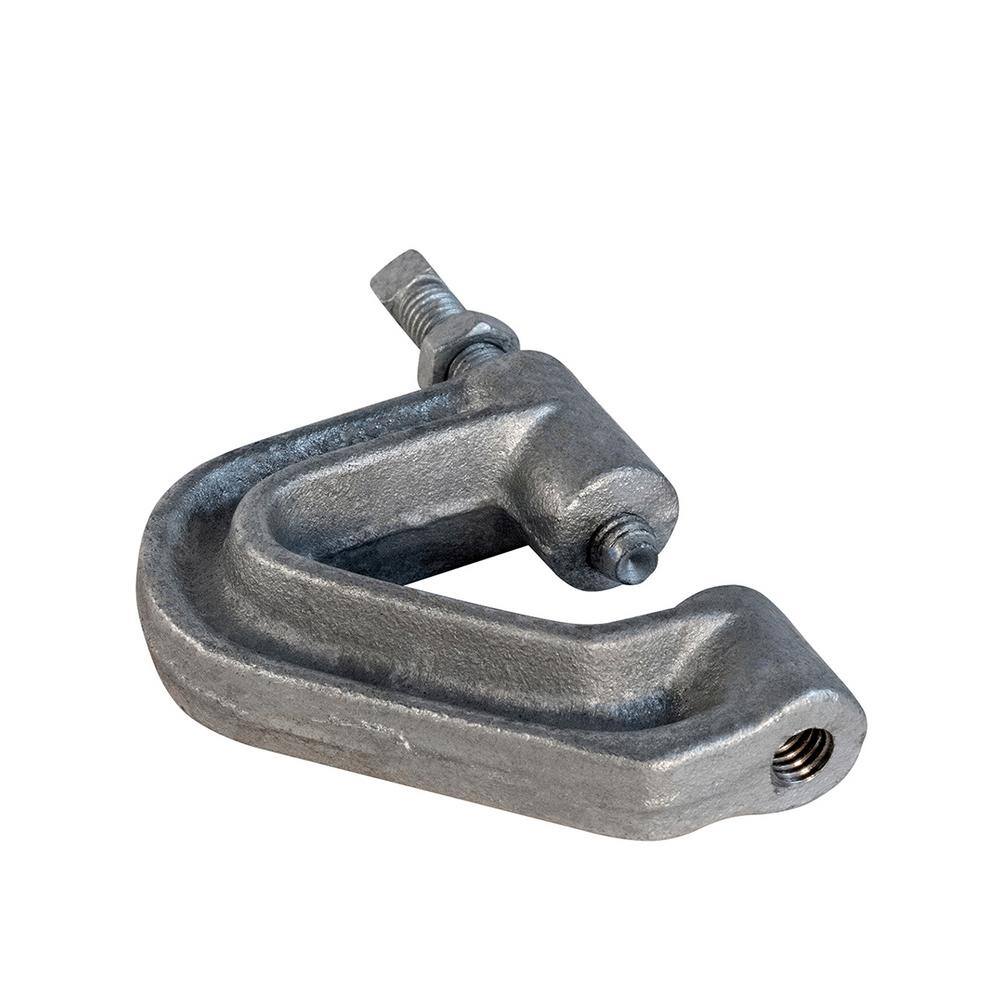 The Plumber's Choice Purlin Beam Clamp for 0.38 in. Threaded Rod in Electro Galvanized Iron 38CLPUG