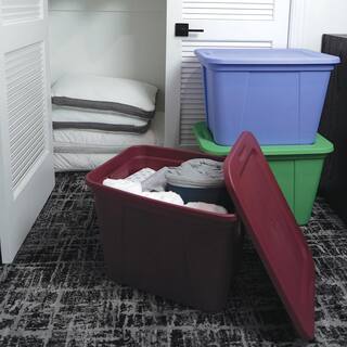 HDX 20 Gal. Storage Tote in Bluebell 2120-4420508