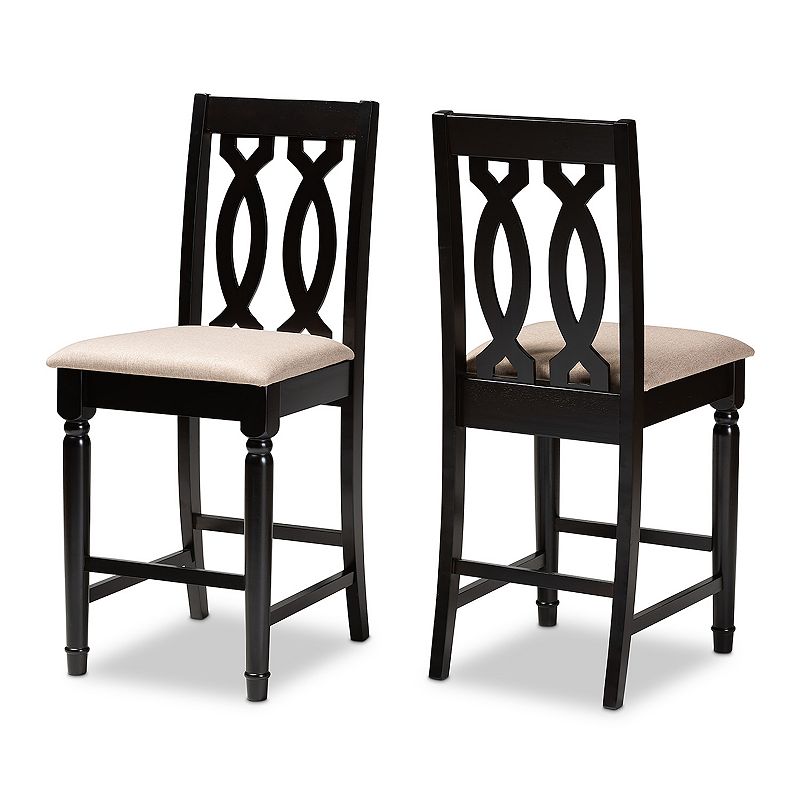 Baxton Studio Darcie Counter Stool 2-piece Set