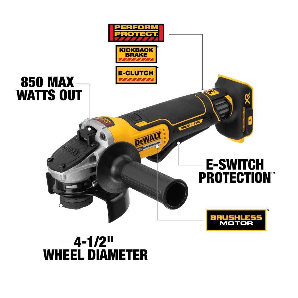 DEWALT 20V MAX 7 1/4 Circular Saw & 4.5" Angle Grinder Kit Bundle DCS570BUNDLE from DEWALT