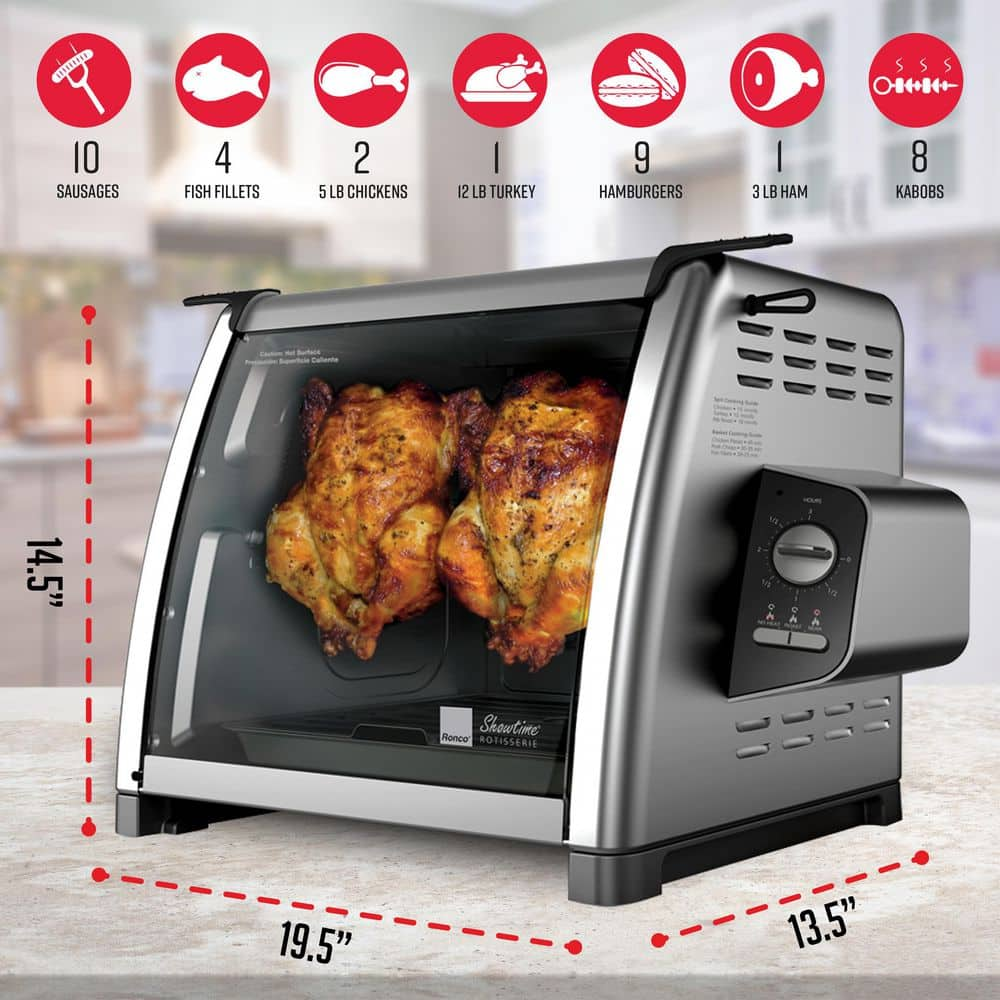 Ronco Series Stainless Steel Rotisserie Countertop Oven ST5500STAIN