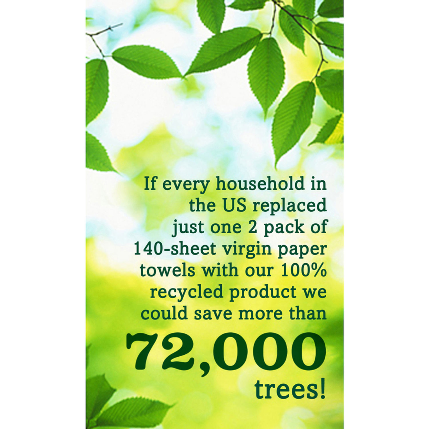 100% Recycled Paper Towels by Seventh Generation， Inc SEV13720