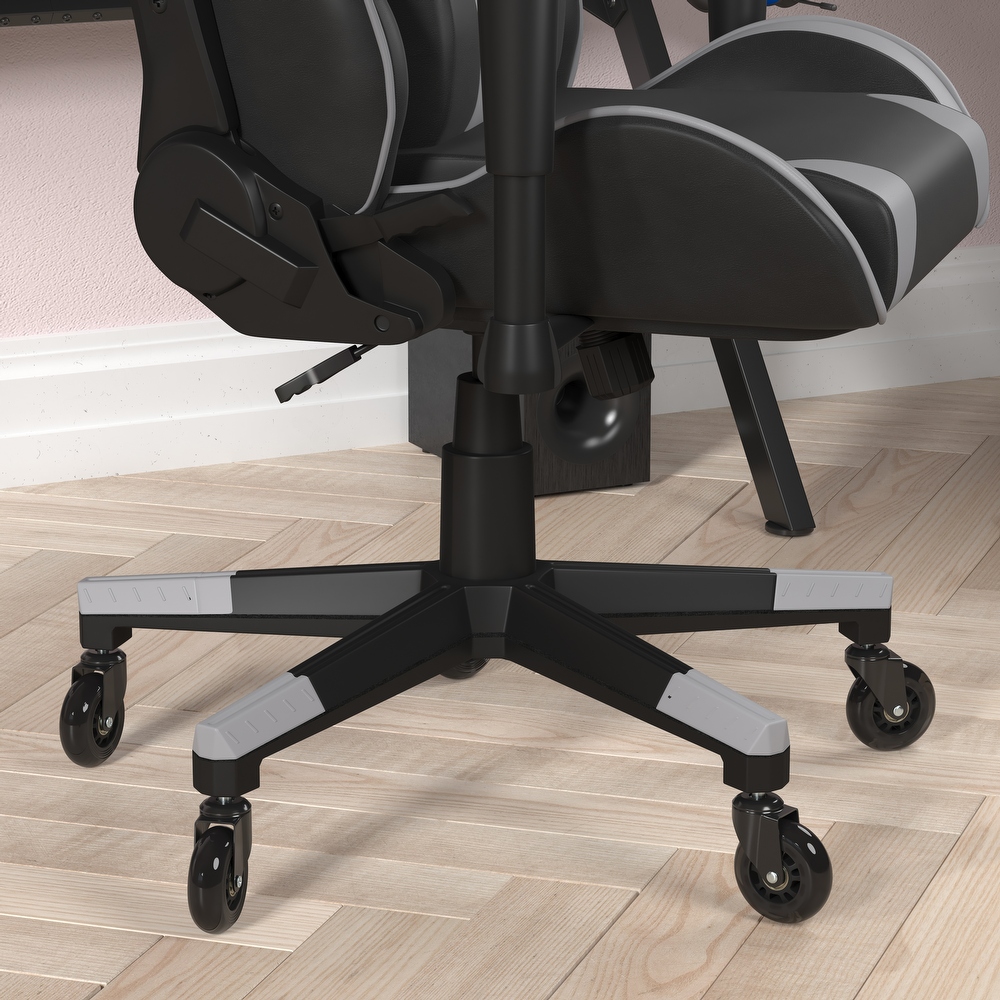 Office Gaming Chair with Roller Wheels   Reclining Back