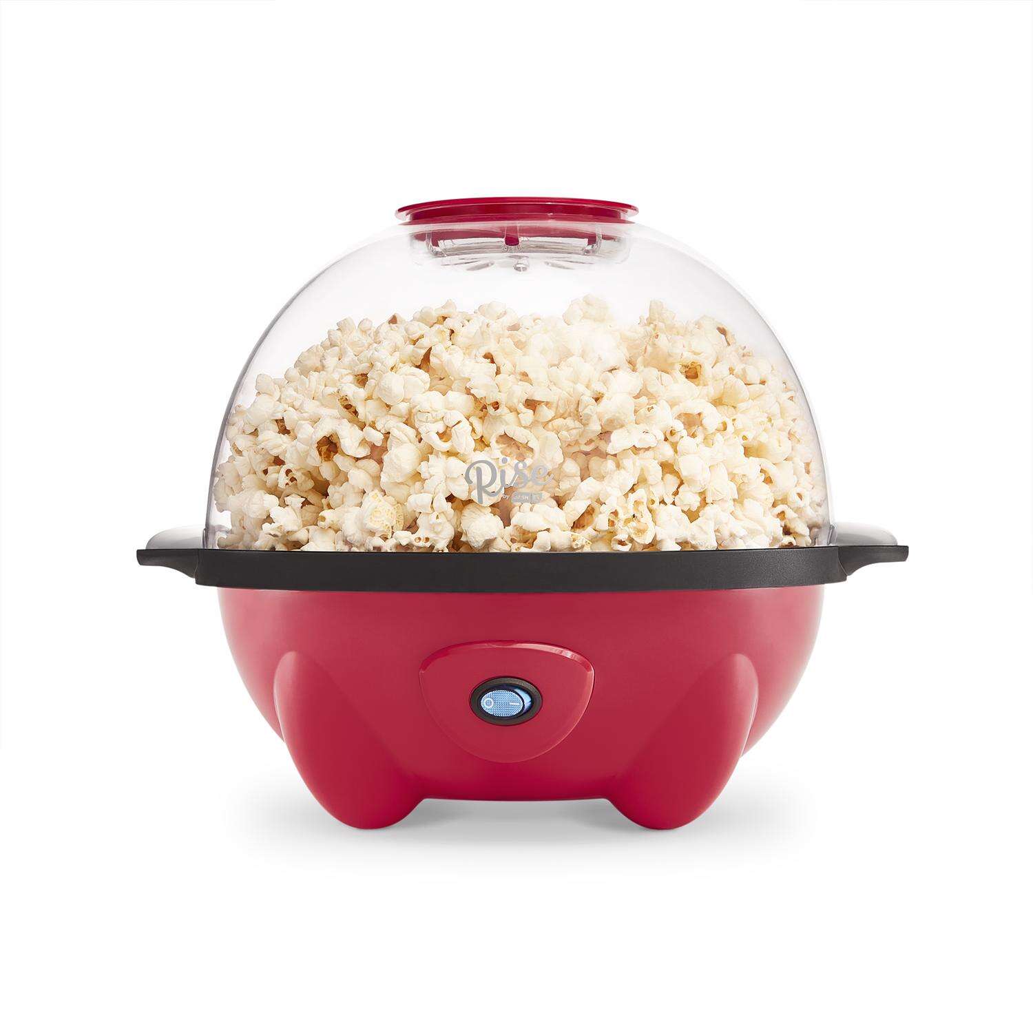 Rise by Dash Red 4.5 qt Oil Popcorn Machine