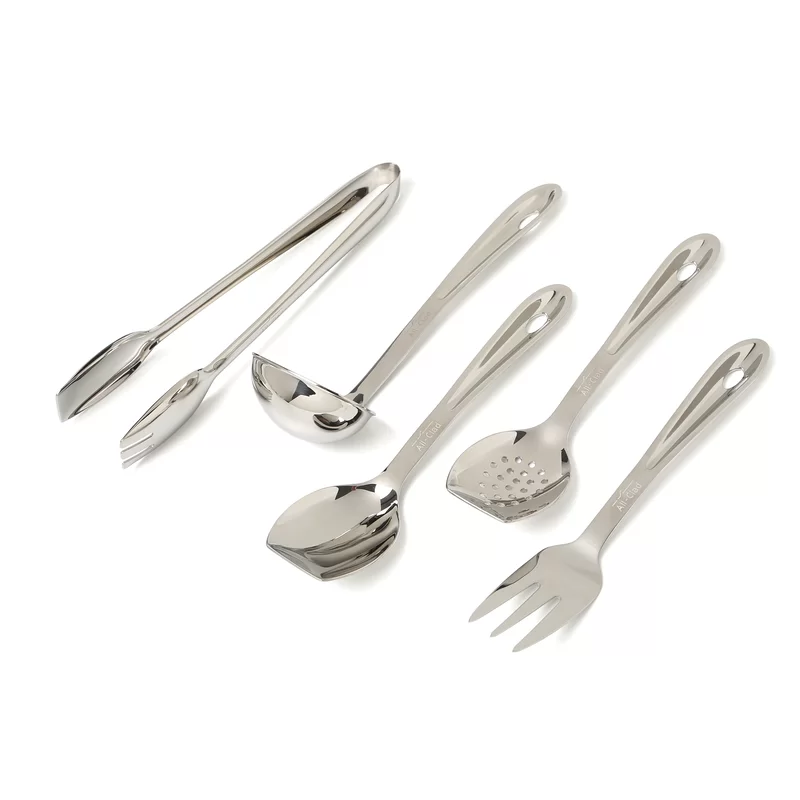 All-Clad T236 Stainless Steel Cook and Serve Tool Set， 6-Piece