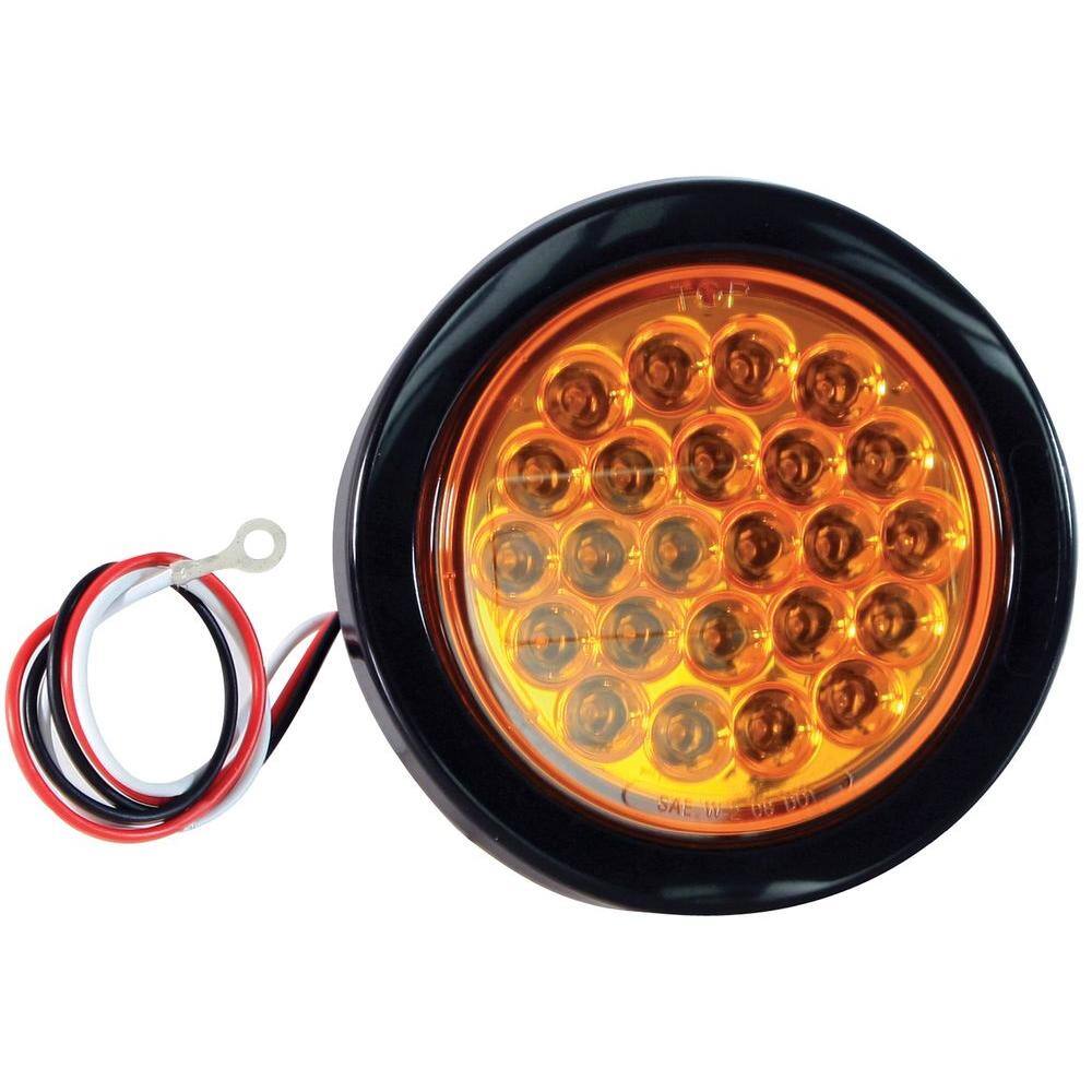 Buyers Products Company LED 4 in. Round Strobe Light Amber SL40AR