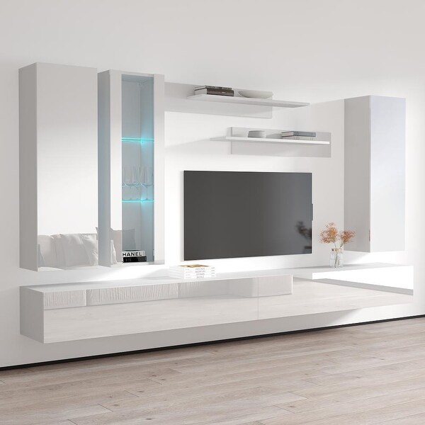 Fly EF4 30TV Wall Mounted Floating Modern Entertainment Center