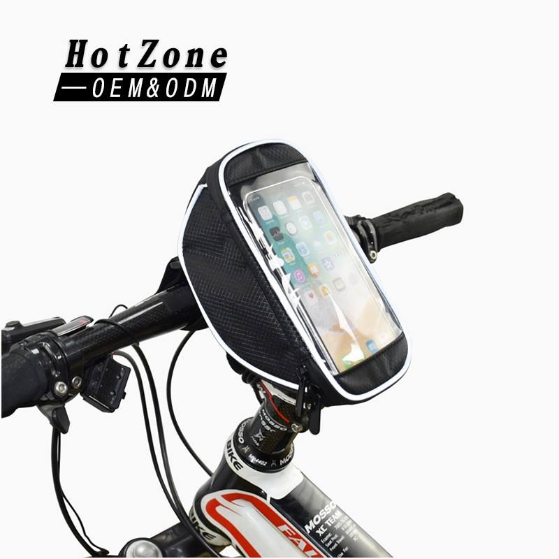 Hot Zone Cycling Outdoor Waterproof Touch Screen Front Bicycle Phone Handlebar Bag For Bike