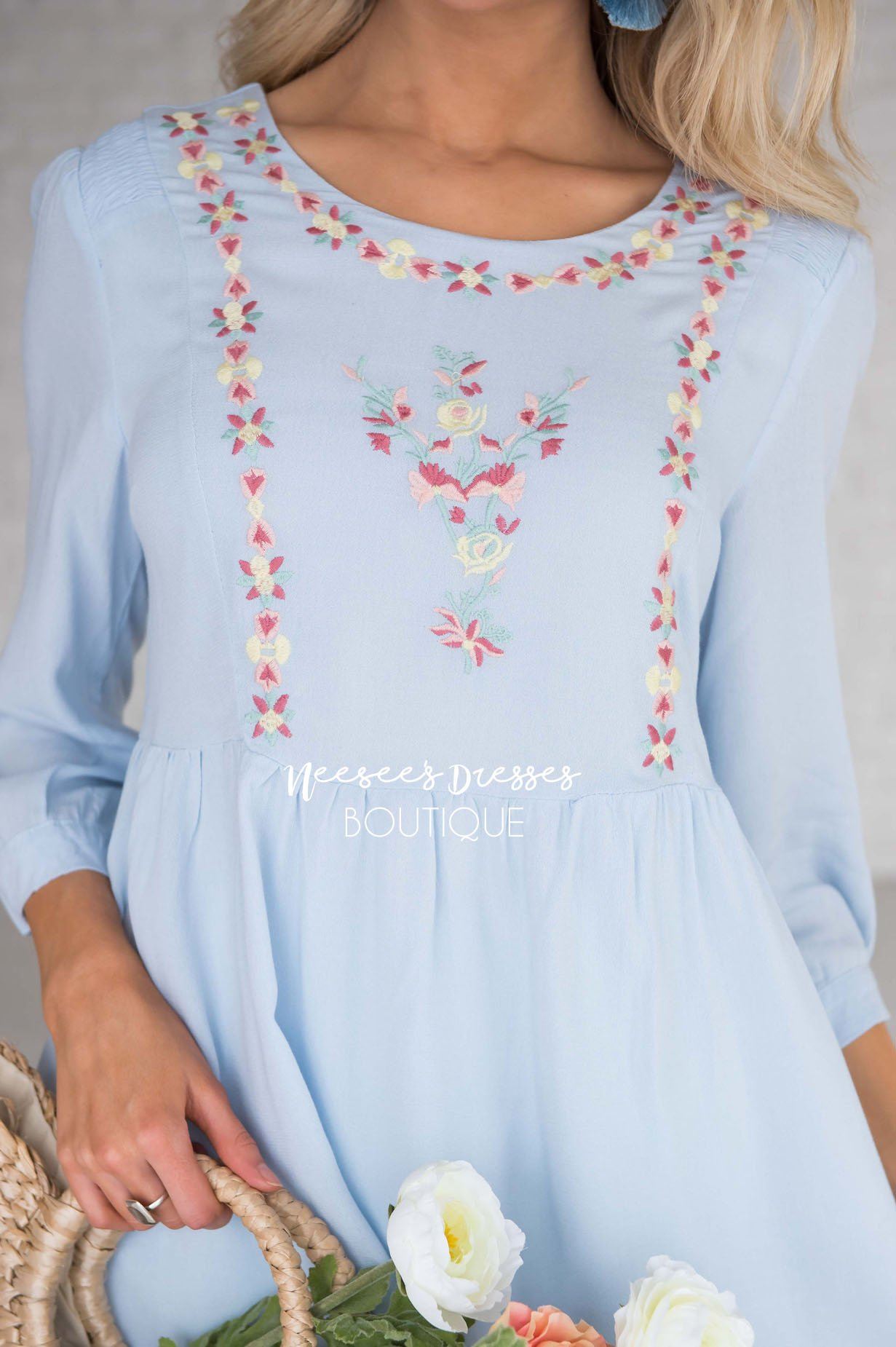 Spring Is In The Air Embroidered Blouse