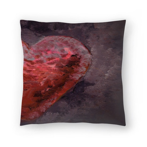 Dark Heart By Tanya Shumkina Throw Pillow Americanflat Minimalist Vintage