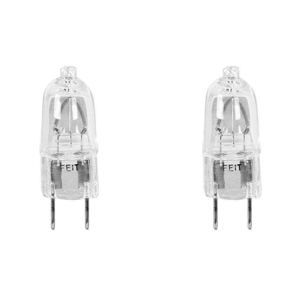 Feit Electric 100-Watt Bright White (2700K) T4 G8 Bi-Pin Base Dimmable Halogen Light Bulb (2-Pack) BPQ100G82HDRP