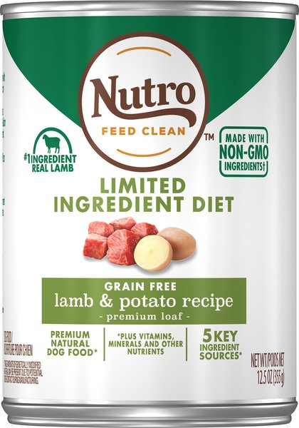 Nutro Limited Ingredient Diet Premium Loaf Lamb and Potato Grain-Free Canned Dog Food