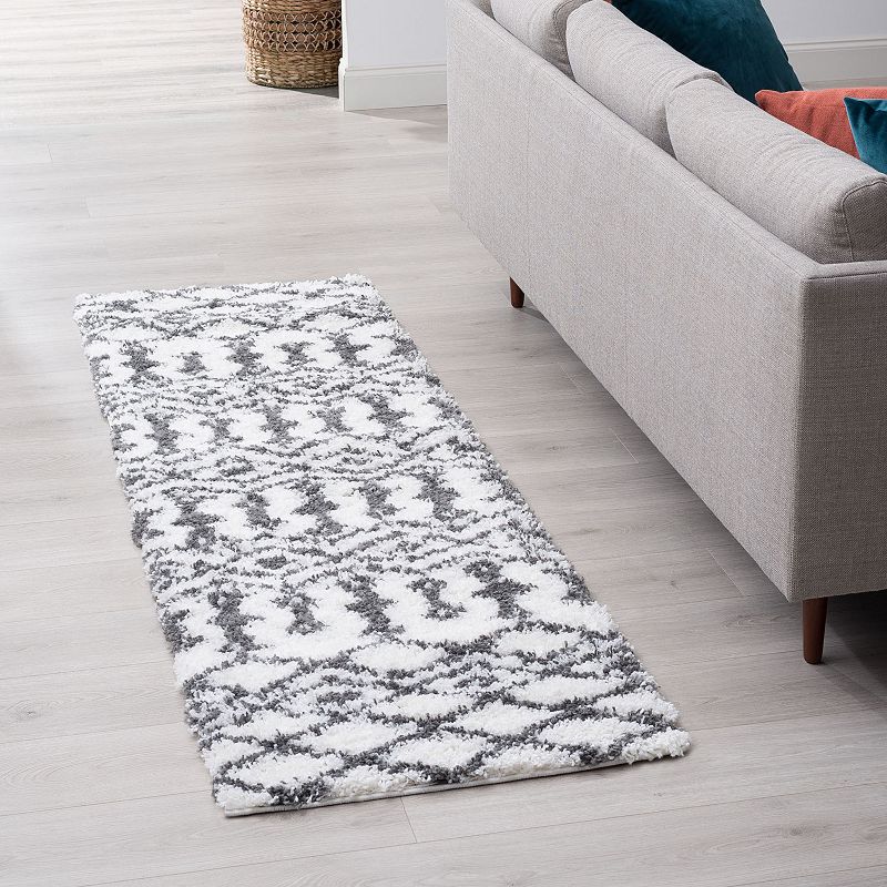 KHL Rugs Tania Contemporary Geometric Shag Area Rug