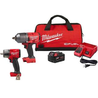 MW M18 FUEL 18V Lithium-Ion Brushless Cordless 12 in. Impact Wrench and Mid Torque I with Friction Ring Kit (2-Tool) 2767-21B-2962-20