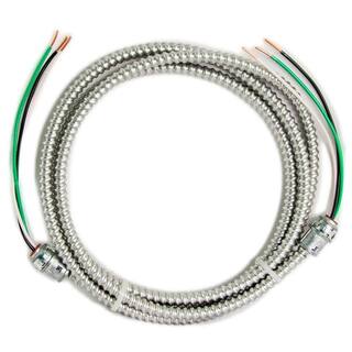 Southwire 10 ft. 122 Solid CU MC (Metal Clad) Armorlite Modular Assembly Quick Cable Whip 56482201