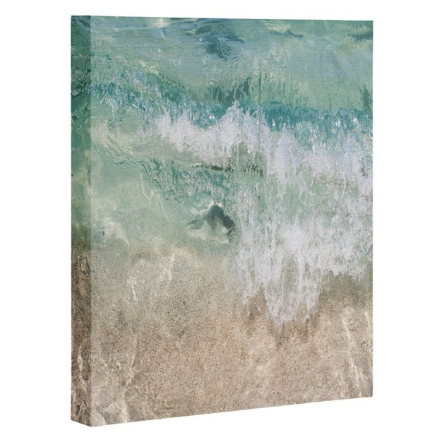 Bree Madden Aqua Wave Unframed Wall Canvas Deny Designs