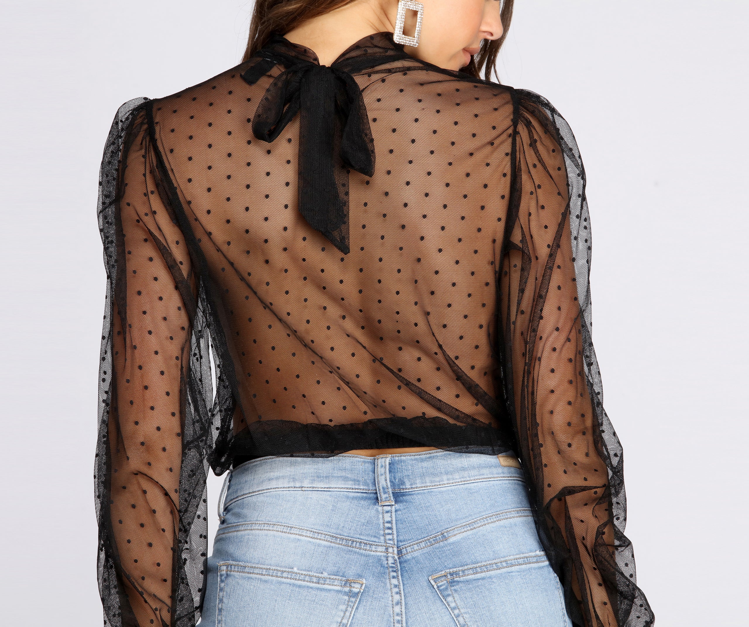 Chic And Sheer Printed Top