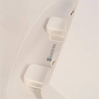 Glacier Bay 1-Piece 1.1 GPF1.6 GPF High Efficiency Dual Flush Elongated All-in-One Toilet in Bone N2420-BNE