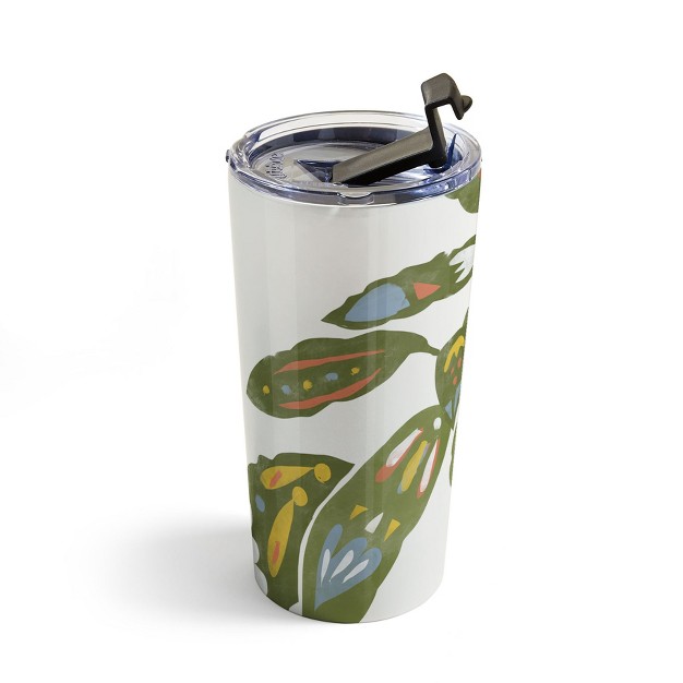 Alja Horvat Scandinavian Plant Travel Mug 20 Oz Stainless Steel Travel Mug Deny Designs