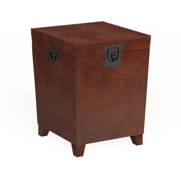 SEI Furniture Liatris Espresso Trunk Side Table